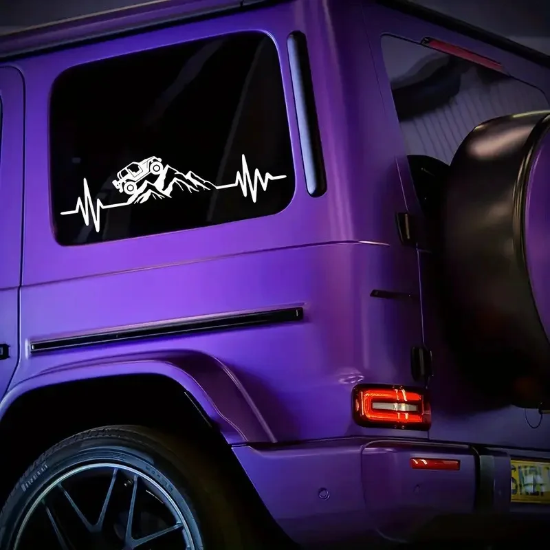 

1pc Car Sticker Vinyl Decor Decal Truck Auto Windshield Bumper Decoration Off Road Mountain Climb Graphics