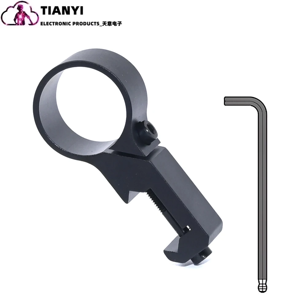Tactical Ultralight Picatinny Rail 90 Degree Offset Side 25.4mm Ring Mount Adapter Tube 20mm Rail For Flashlight Laser Hunting