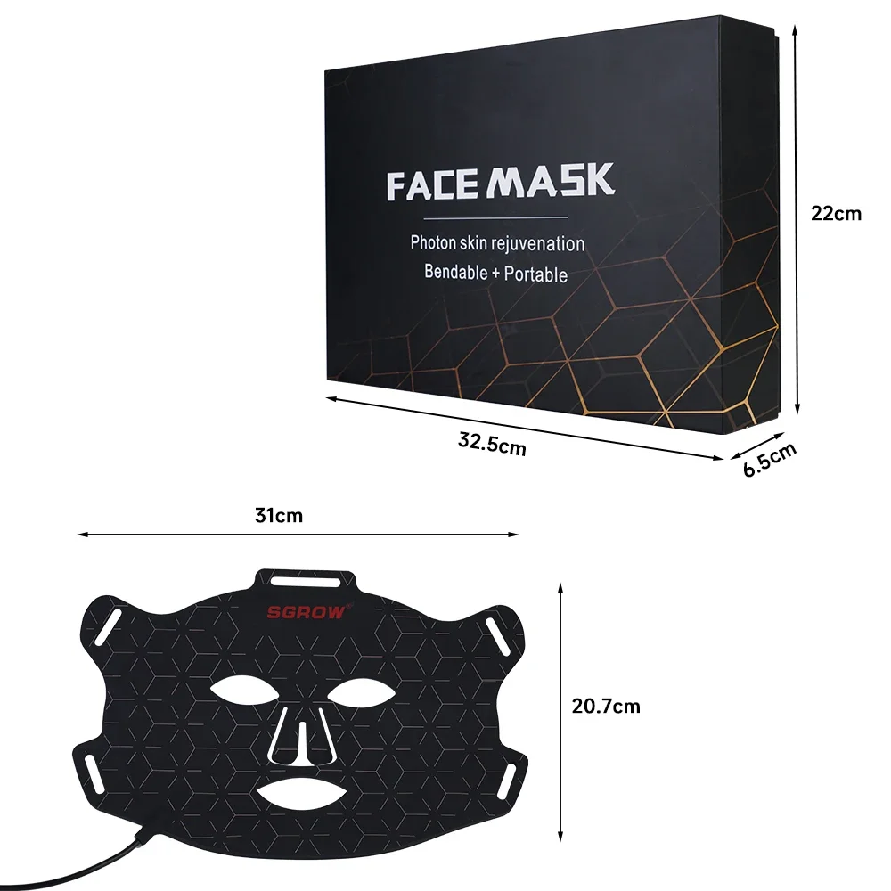 LED Light Therapy mask Near Infrared and Red Light Therapy mask Devices 660nm 850nm led face facial mask light therapy