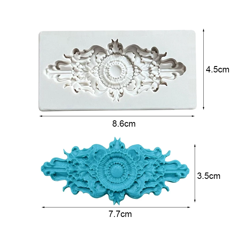 Blume Relief Border Silikon Form Sugar Cupcake Backform Fondant Kuchen Dekorieren Werkzeuge – Detail 11