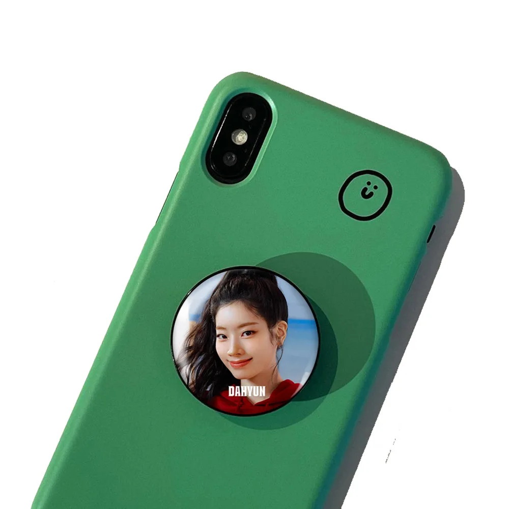 Kpop Idols Tzuyu Nayeon 5TH World Tour Phone Stand 38MM Round Stretchable PVC Mobile Phone Holder Sana Jihyo Mina Fans Gift