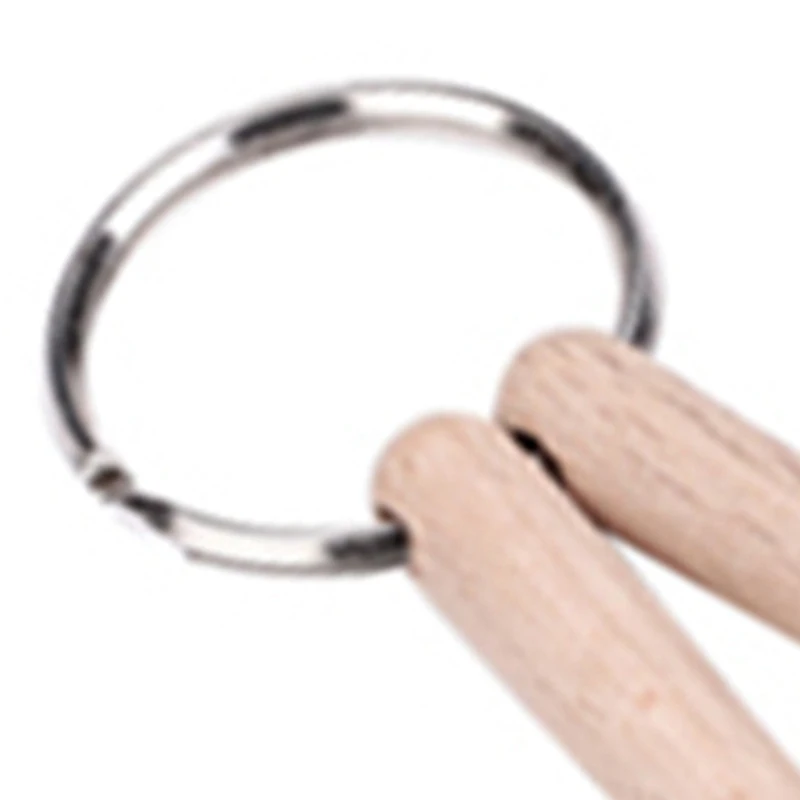 Mini Drum Stick Key Chain Keychain Maple Wood Drum Stick Key Ring Percussion Stick Keychain Wooden Drum Sticks