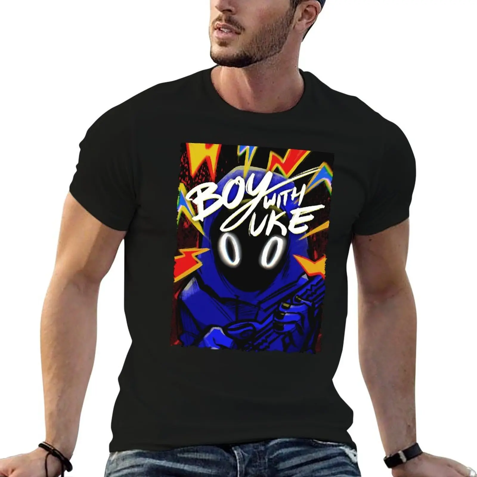 

Boy With Cat—boywithuke T-Shirt t shirt man designer funny t shirts dark humor T-Shirt