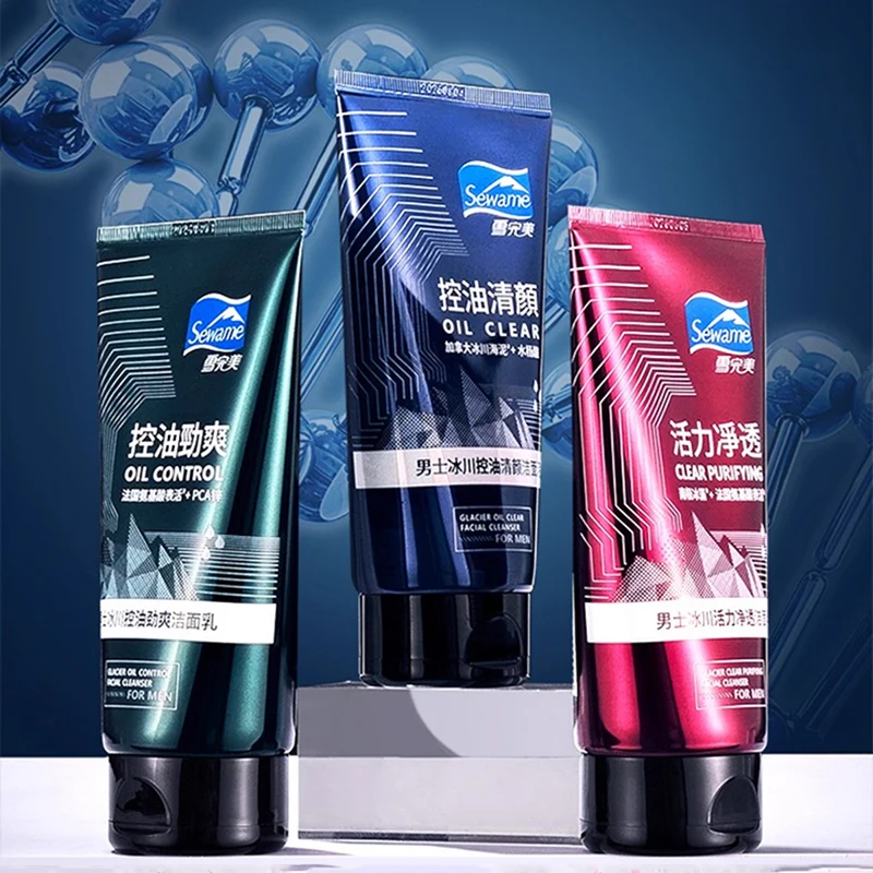 

Men's Glacier Energizing Purifying Cleanser 120g Deep Cleansing, Locks in Moisture, Moisturizes, Refreshes and Doesn't Tighten