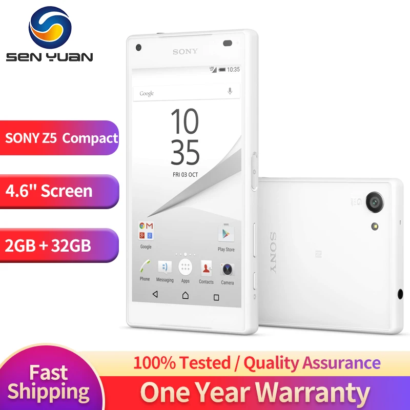 Original Sony Xperia Z5 Compact E5823 SO-02H 4G Mobile Cell Phone 4.6