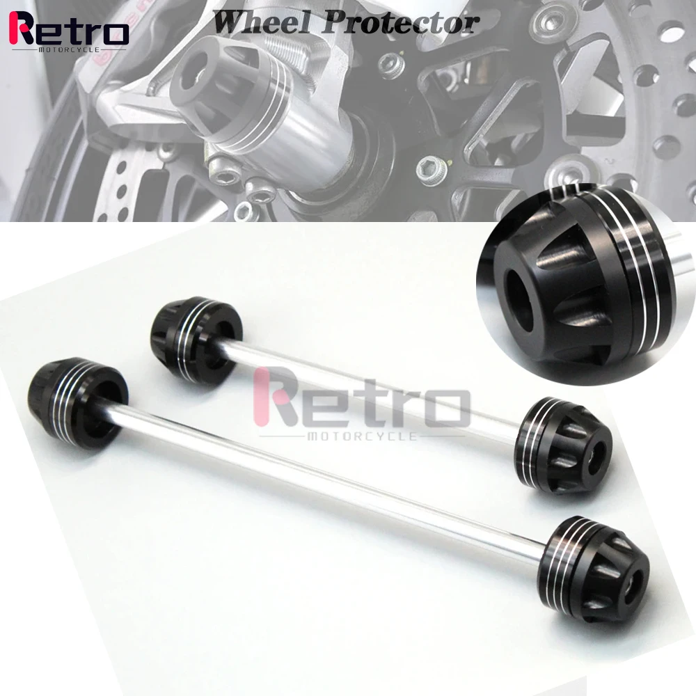For Triumph Daytona 675 2006-2014 07 08 09 10 11 12 13 Motorcycle Aluminum Front & Rear Axle Fork Crash Sliders Wheel Protector