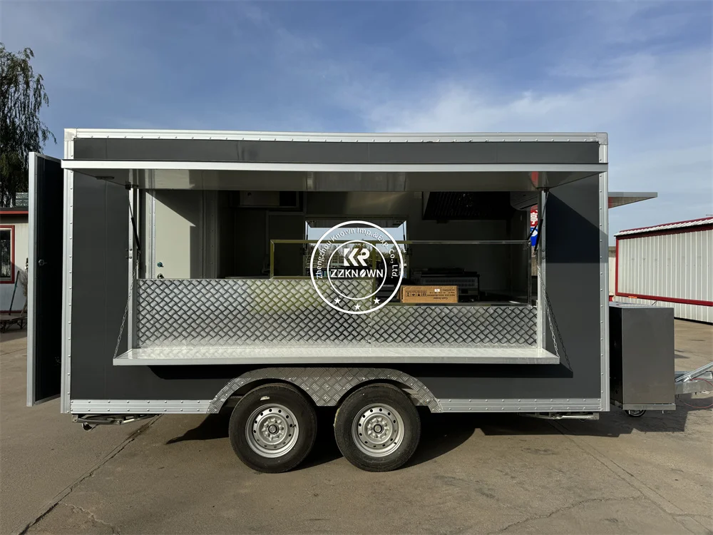 Catering Truck Ice Cream Cart Fast Food Truck Mobile Kitchen Coffee Kiosk Fully Equipped Food Trailer Hot Dog Cart