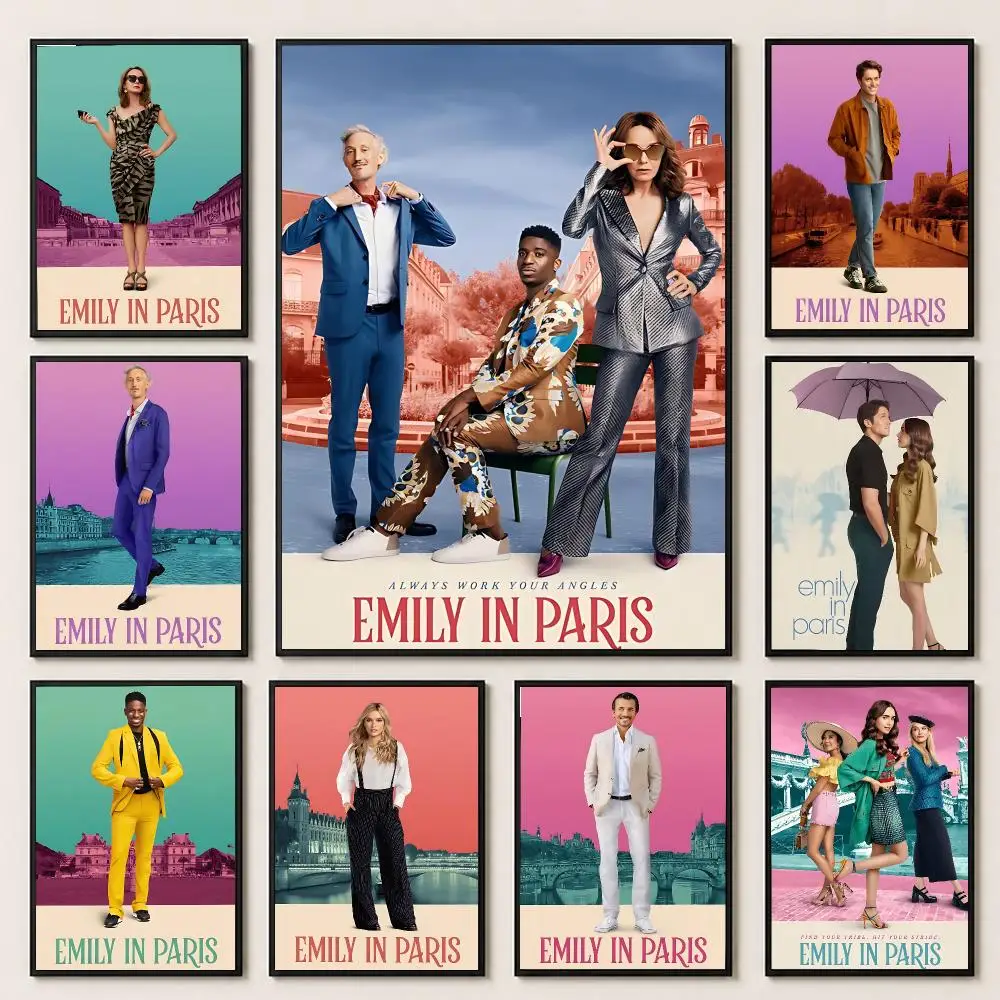 series Emily in Paris Poster Poster HD Printing Premium Style for Home Decor for Bedrooms Hallways Cafes Gift