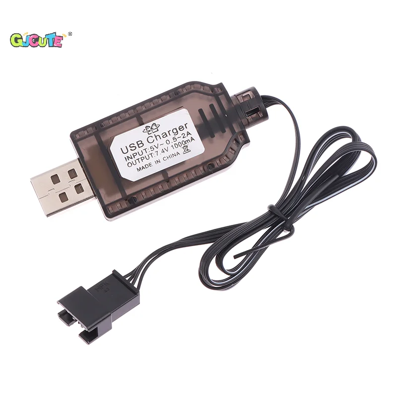 7.4v SM4P Li-ion Battery Reverse Charging Adapter Electric Toy Car E561 Excavator Charger USB Cable