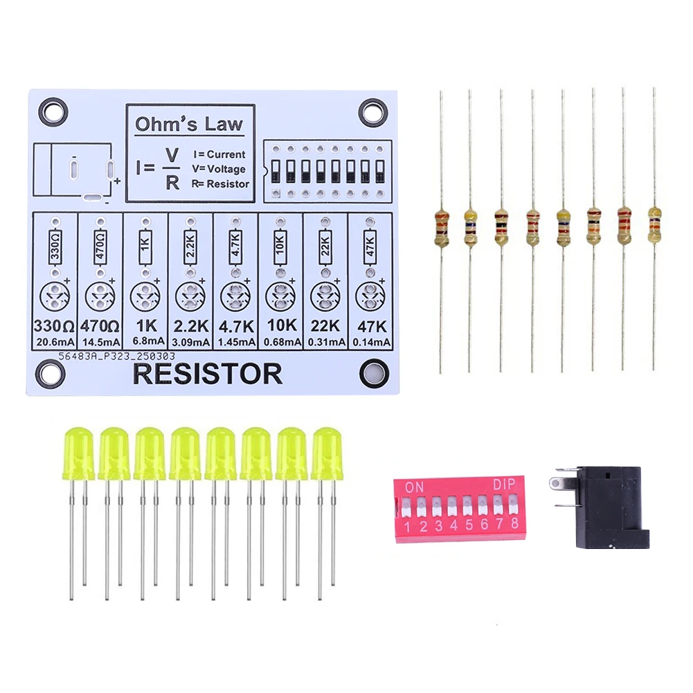 Soldering Practice Kit DIY Electronic Circuit Project Resistor Learning Board Electronics Training Board