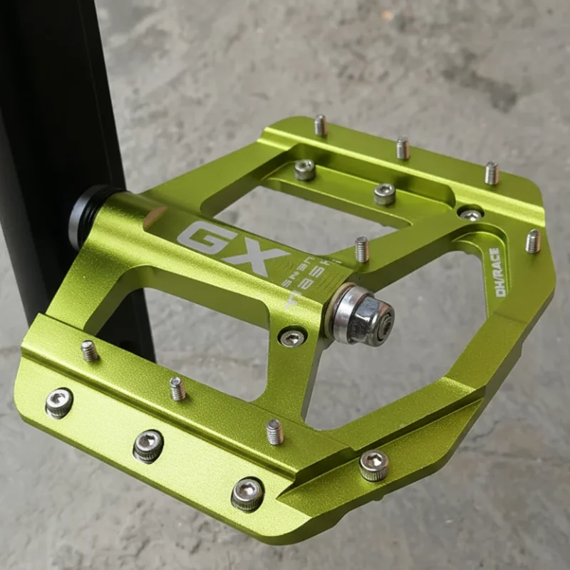 

Алюминиевые плоские велосипедные педали с ЧПУ GX, легкие нескользящие герметичные подшипники, велосипедные педали, 3 подшипника для деталей шоссейного горного велосипеда MTB