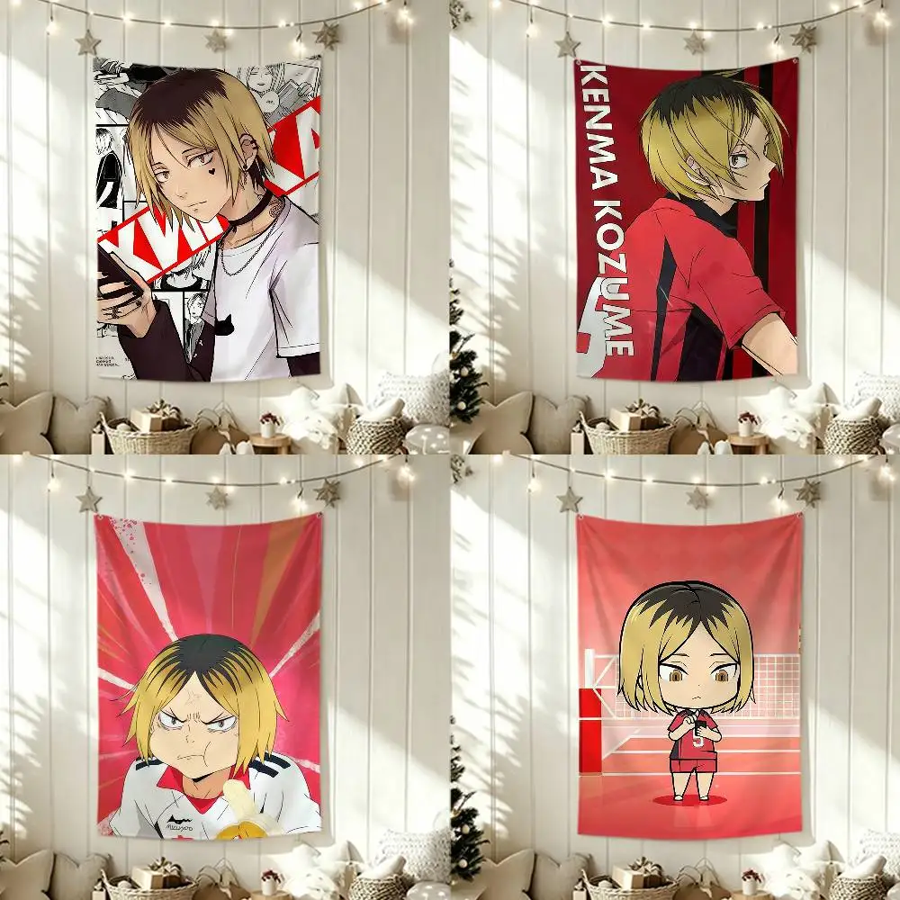 Cartoon K-Kenma K-Kozume Flags Wall Hanging Tapestry Outdoor Garage Room Decorative flag Background Blanket