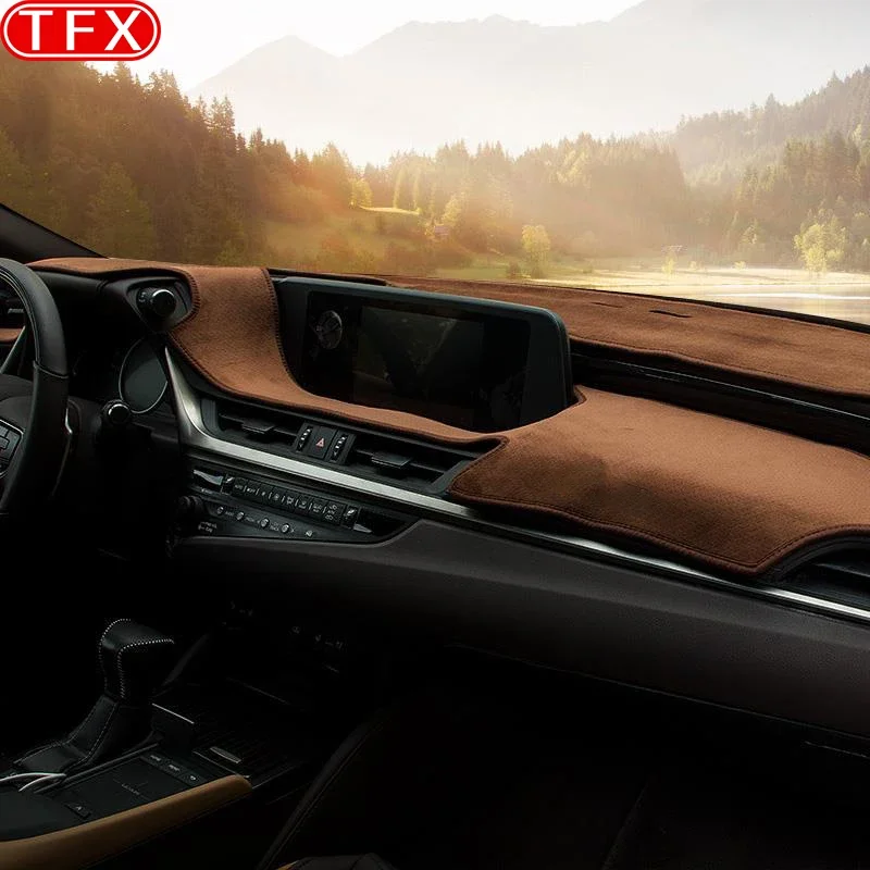 LIEI Flannel Car Dashboard Cover Pad For Lexus Es Es300 Es330 Es350 Es300h 2019 2020 Xz10 Anti-Slip Mat Sunshade Dashmat Accesso