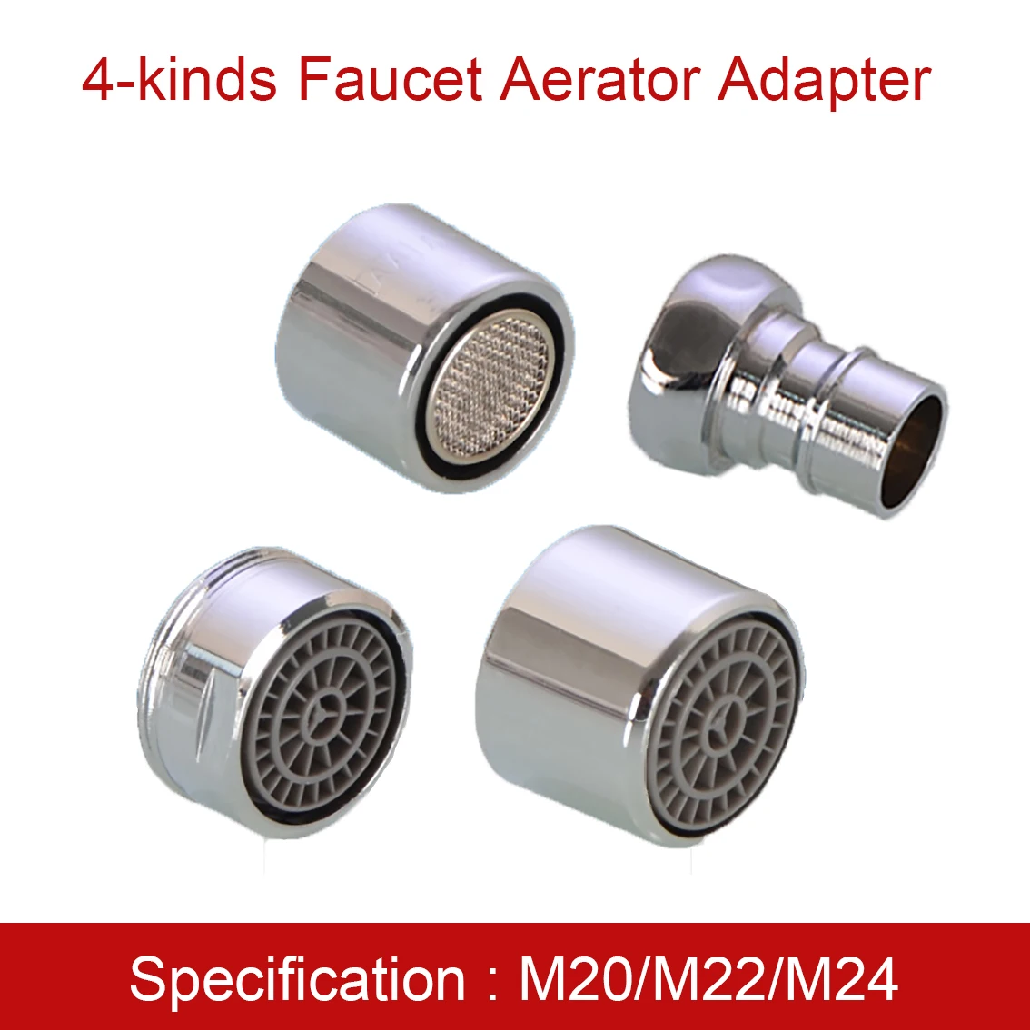 Phổ 4-Các Loại Vòi Nước Thiết Bị Thông Gió Adapter M20/22/24 Nhà Bếp Vòi Tiết Kiệm Nước Bọt Xà Bông Rửa Lọc Máy Lưỡi Lê Kết Nối