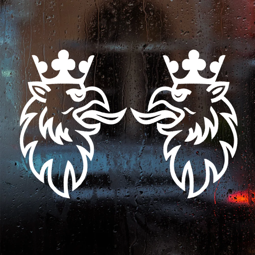 

2 шт. всепогодные зеркальные наклейки для грузовиков Lion Peng Eagle King — прочные внешние наклейки для автомобиля, самоклеящиеся наклейки на окна автомобиля