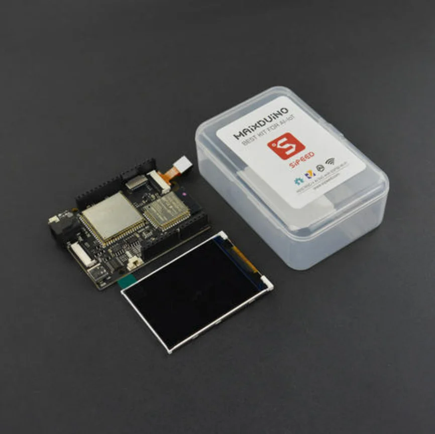 لوحة تطوير Maixduino AI مع K210 RISC-V، ESP32 WiFi BT، والكاميرا وشاشات LCD، متوافقة مع عامل نموذج Arduino UNO