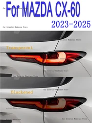 For MAZDA CX60 CX-60 2022 2025 Car Exterior Headlight Anti-scratch Front Lamp Tint TPU Protective Film Cover Repair Accessories