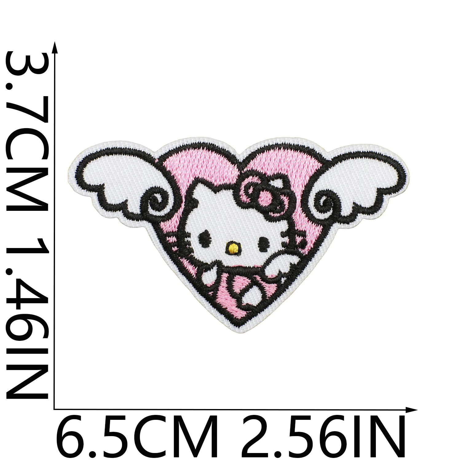 Sanrio Anime HelloKitty pegatinas de ropa bordadas para niños pegatinas de parche decoración DIY decoración de ropa de ordenador