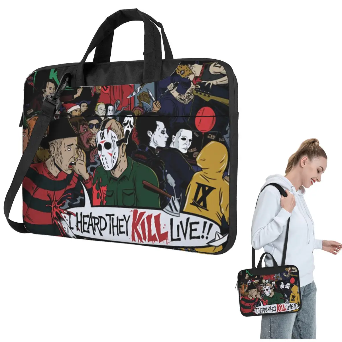 

Live Show Is Beautiful Crossbody Laptop Bag Case Computer Bag 13 14 15.6 Inch Notebook Pouch for Macbook Pro