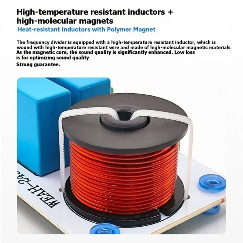 Super Deal -High/Low Frequency Splitter 200W Hi-Fi 2-Way Crossover For Coaxial Speakers Adjustable For Clear Treble& Bass