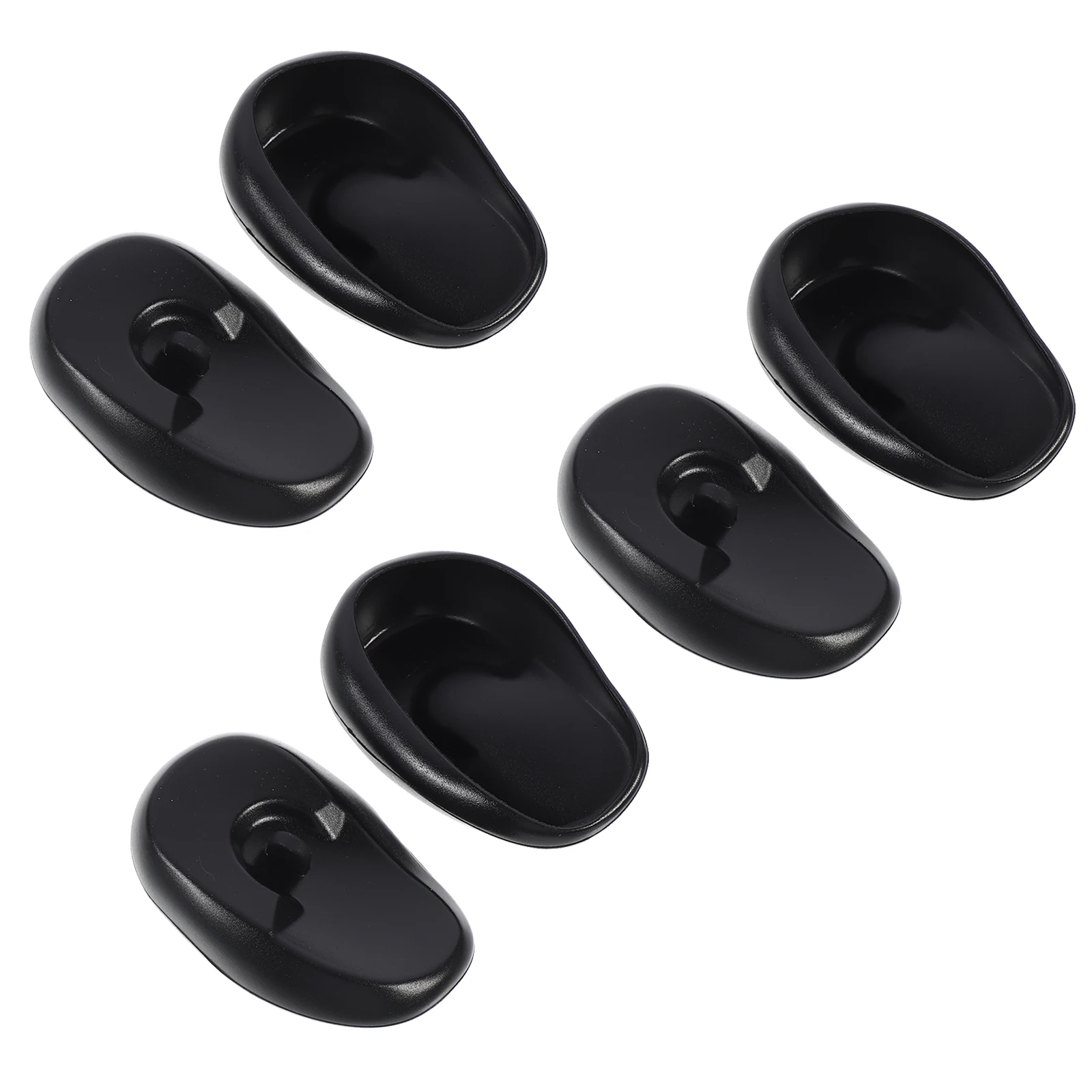 

6pcs Earmuffs Hair Dyeing Supplies Waterproof Ear Covers Salon Tools Black Anti Pollution Proper Size Reusable