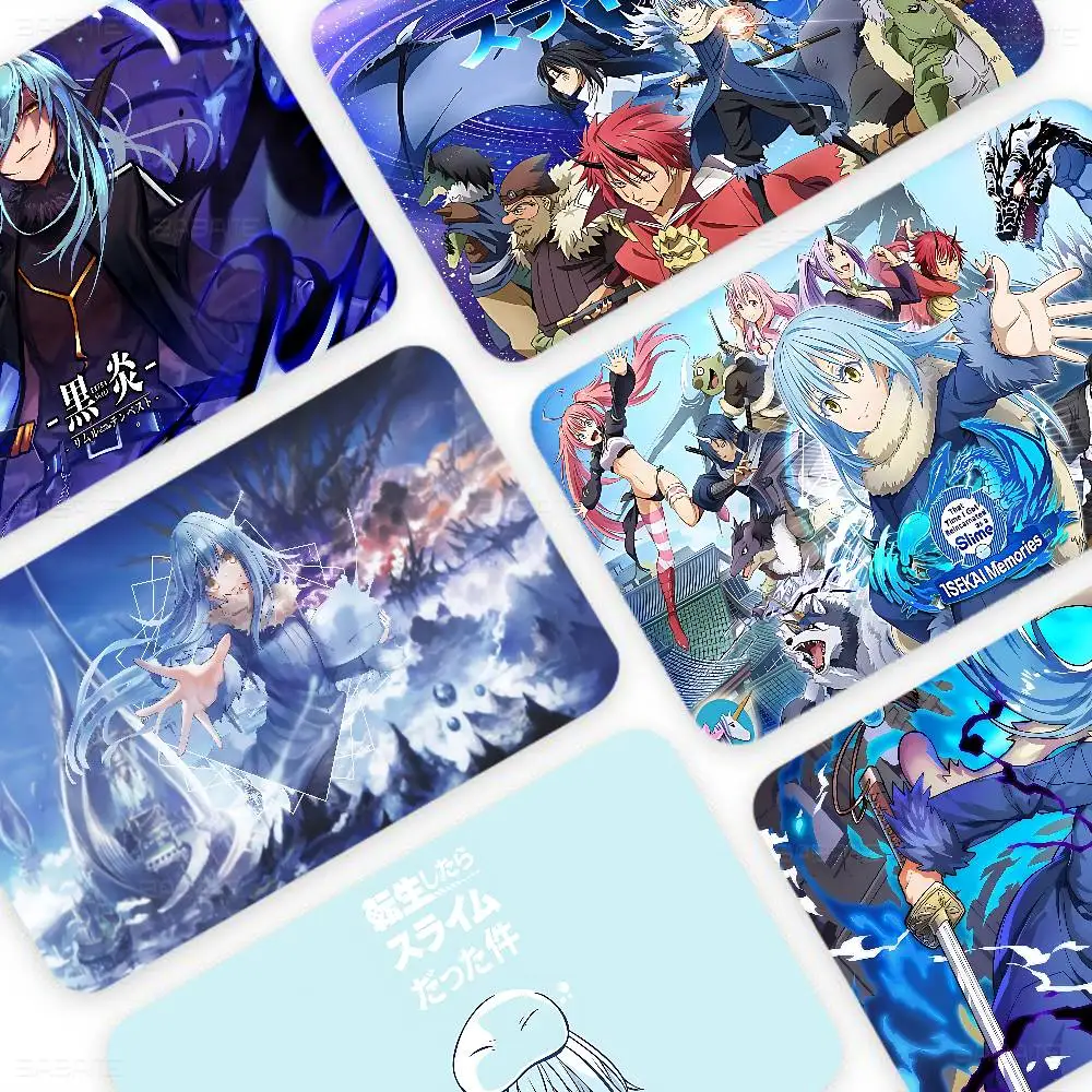 That Time I Got Reincarnated As A Anime Fashion Matte Gold Silver Black Matte Film Skin Sticker Tape for Bank Credit Debit Card