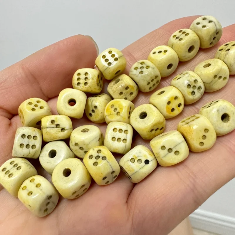 

sCamel Bone Carving Dice Beiyun Diy Crafts Prayer Beads Jewelry Accessories Bracelet Necklace