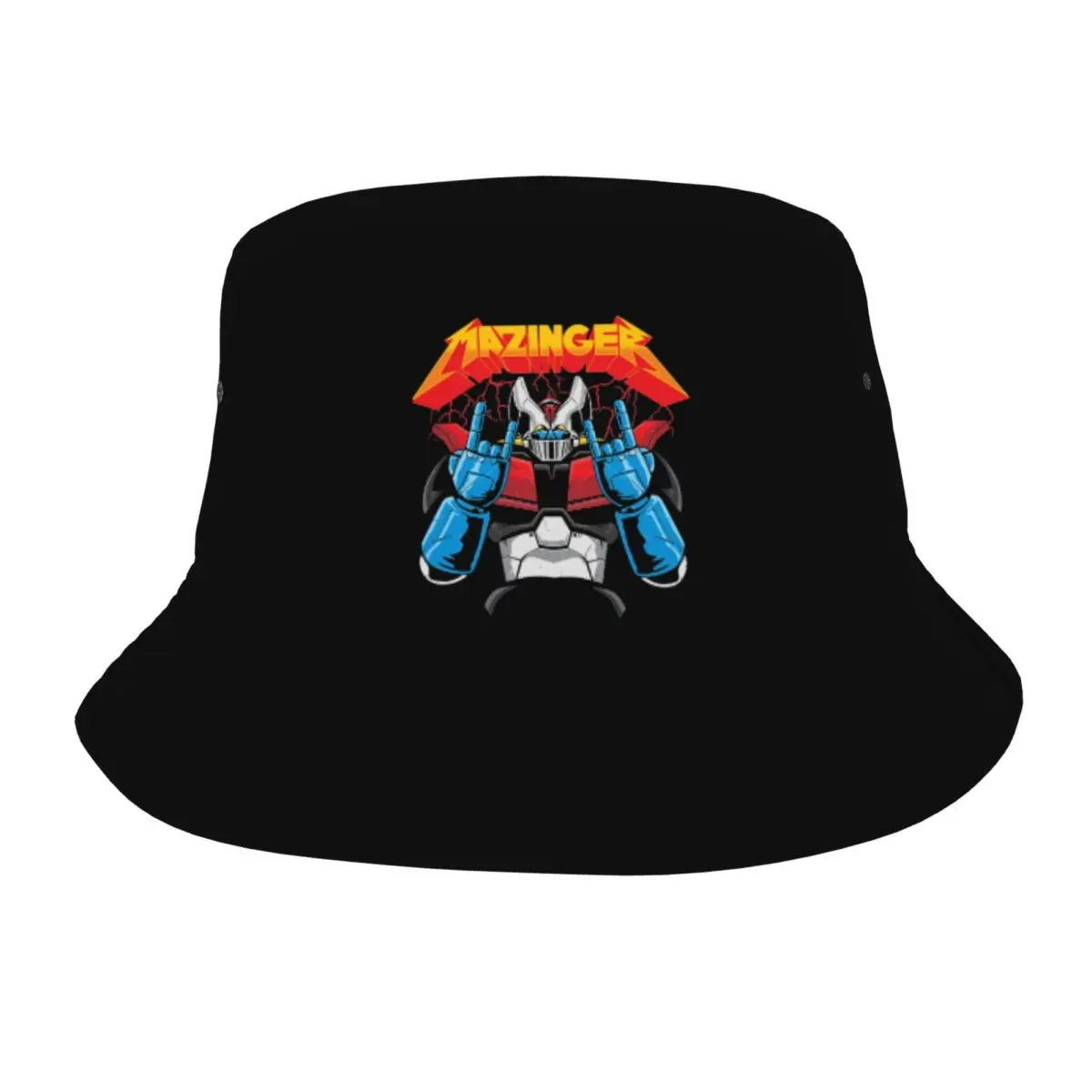 Mazinger Z Grendizer Bucket Hat for Teen Summer Goldorak Actarus Sun Hats Streetwear Packable for Hiking Fishing Hat Panamka