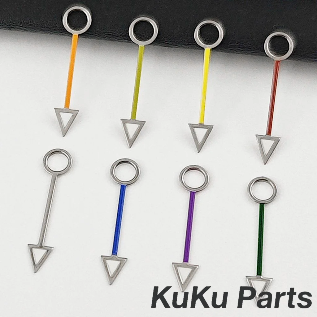 NH34 12,5 MM GMT Silber Gold Schwarz Orange Blau Rot GMT Hände Für NH35 NH36 NH34A 4R34 Bewegung Ersatzteile grün Leuchtende