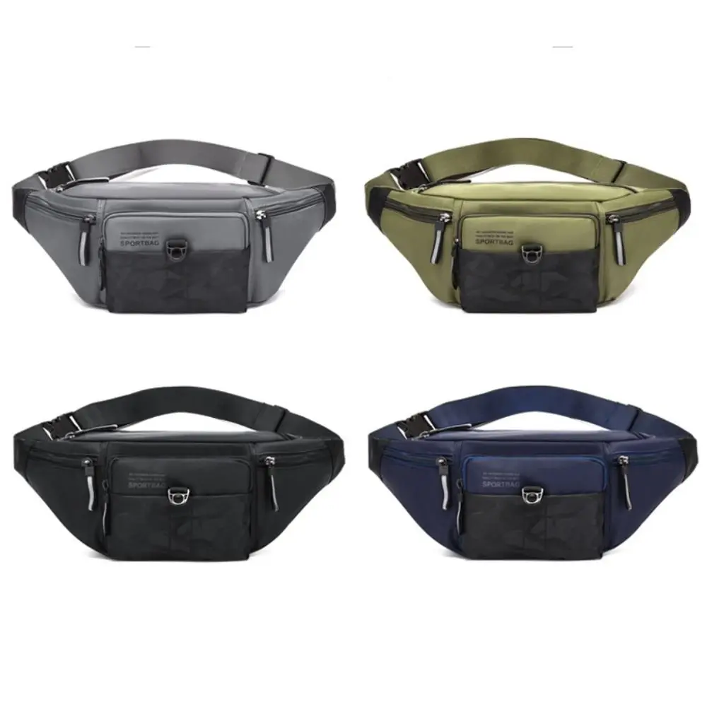 

Casual Oxford Men Waist Bag Anti-theft Large Capacity Sports Phone Bag Waterproof Business Cashier Wallet Cycling Chest Bag