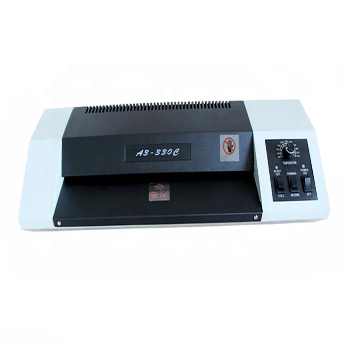 exquisite craftsmanship A3-330C Silicon Roller Hot Cold  Pouch Laminator With Speed Adjustment