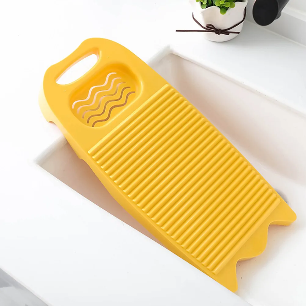Portable Thickened Washboard Laundry Scrub Board Soap Holder Stable Stand Hand Washing Clothes Laundry Washboard