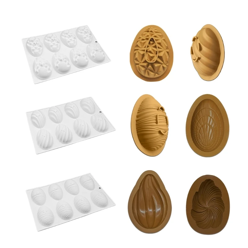 

Easter Egg Silicone Mold Chocolate Candy Mold for Diy Dessert Ice Block Mold