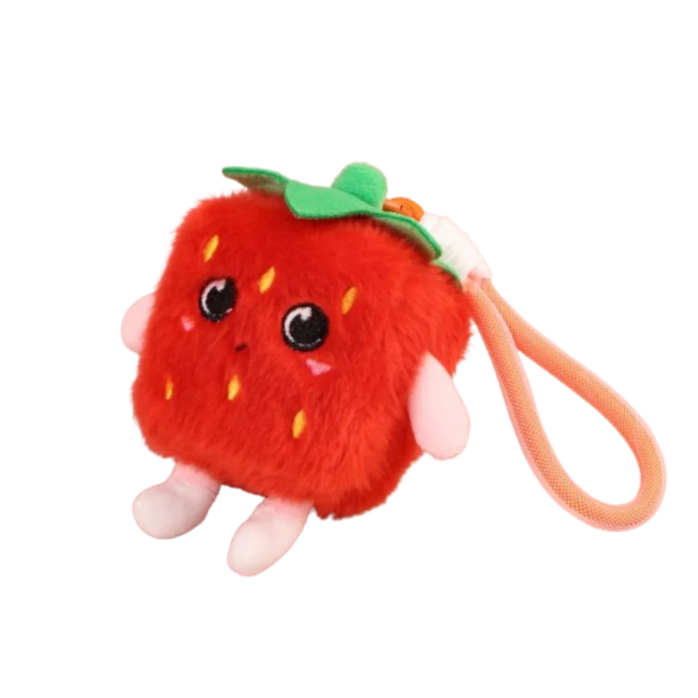 

Stuffed Keyring Fruit Fruit Plush Keychain Carrot Key Chain Pineapple Keychain Adorable Mini Mangosteen Pendant Home Decoration