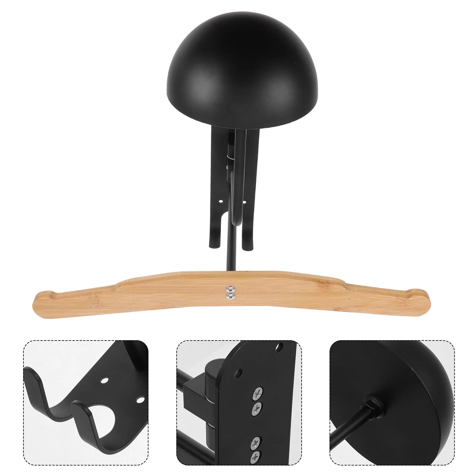 

Motorcycle Mounted Storage Iron Wood Material Space Saving Design For Helmets Clothes Gear Organizer