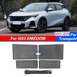For GAC TRUMPCHI GS3 EMZOOM 2022-2024 Car Insect-proof Air Inlet Protection Cover Insert Vent Racing Grill Filter Net Accessory