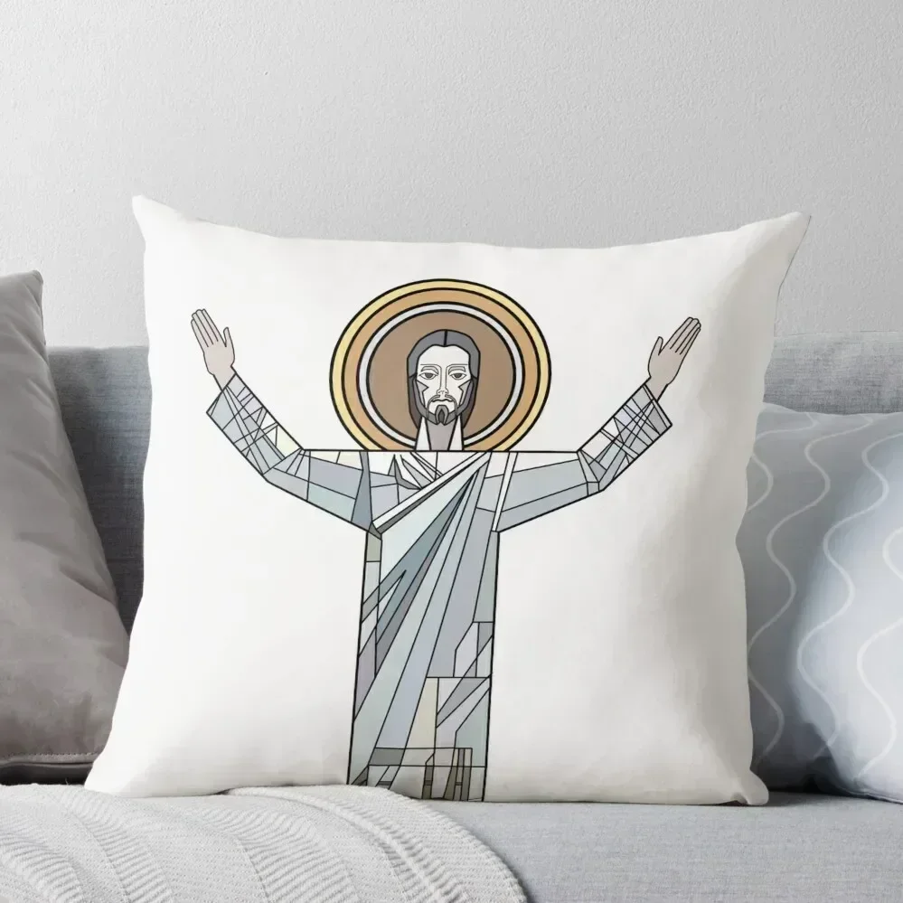 Touchdown Jesus Throw Pillow Cushions For Children christmas decorations for home 2025 pillow