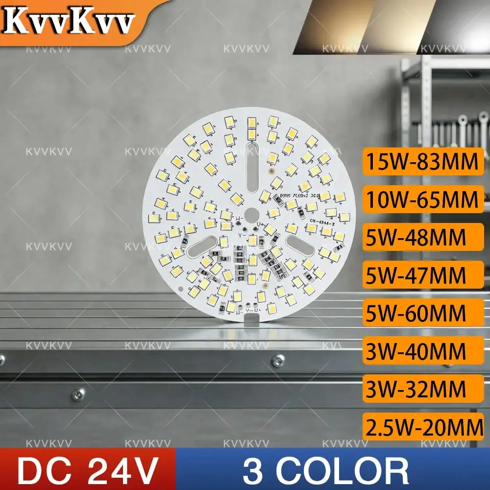 High-Power 24V DC LED Chips 3W/5W/7W/10W/15W Warm & Neutral White SMD LED Diodes for Recessed Downlight & Ceiling Spot Lighting