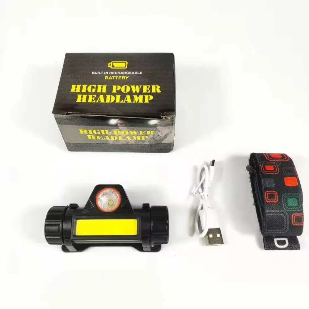 Mini Dual Light Source LED Headlamp Magnetic Rechargeable Strong Light Headlight For Outdoor Fishing Camping Hiking Lighting