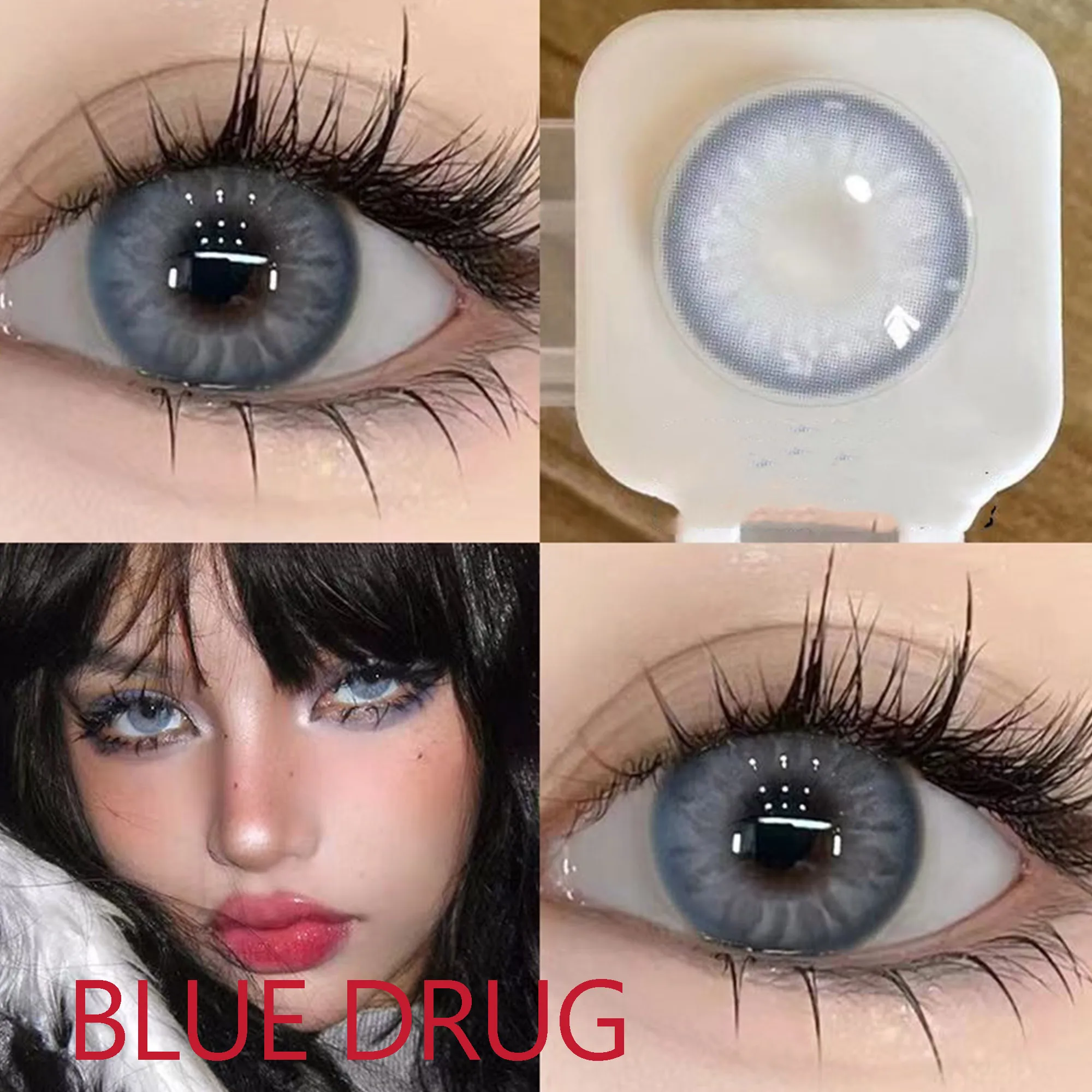 Coslens Charming Eyes 14.00mm Color Soft Contacts Lenses for Eyes Anime Accessories линзы для глаз цветные Blue Drug