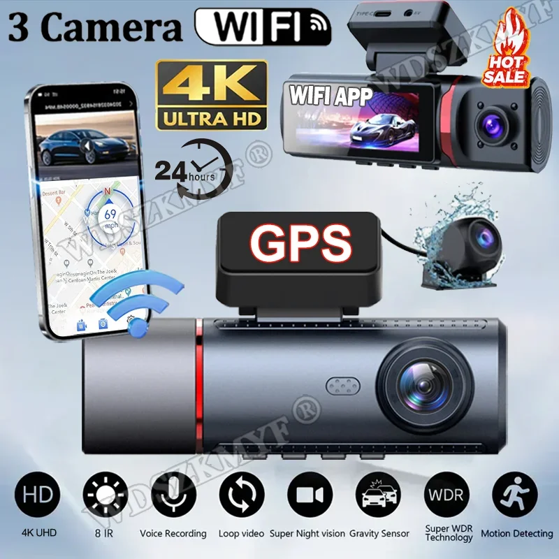 4K Gps Car Dvr 2/3L…