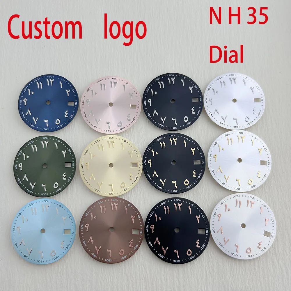 NH35 dial Arabic numerals dial 28.5mm dial Suitable for NH35/NH36 movement watch accessories