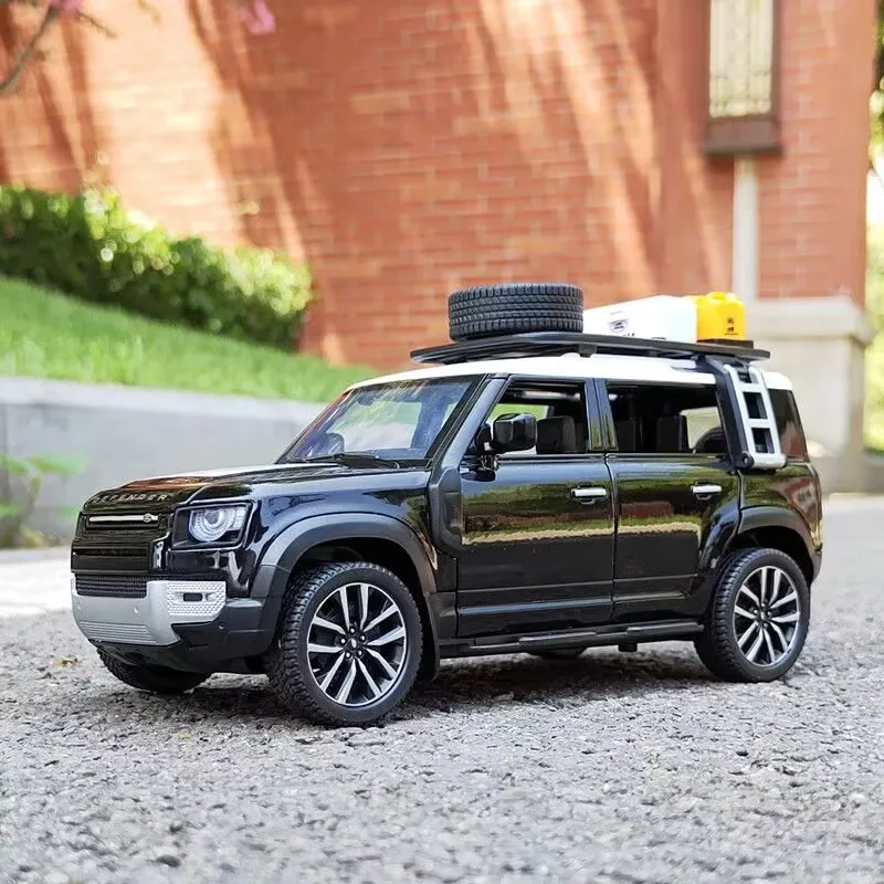 1/24 Range Rover Defender SUV Alloy Car Model Diecast Metal Toy Off-road Vehicles Car Model High Simulation Collection Kids Gift