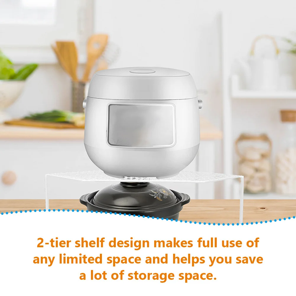 

2-Tier Corner Shelf Unit Compact Kitchen Pot Rack Organizer Small Space Iron Pan Stand Drainage Multi-Function Storage Rack Home