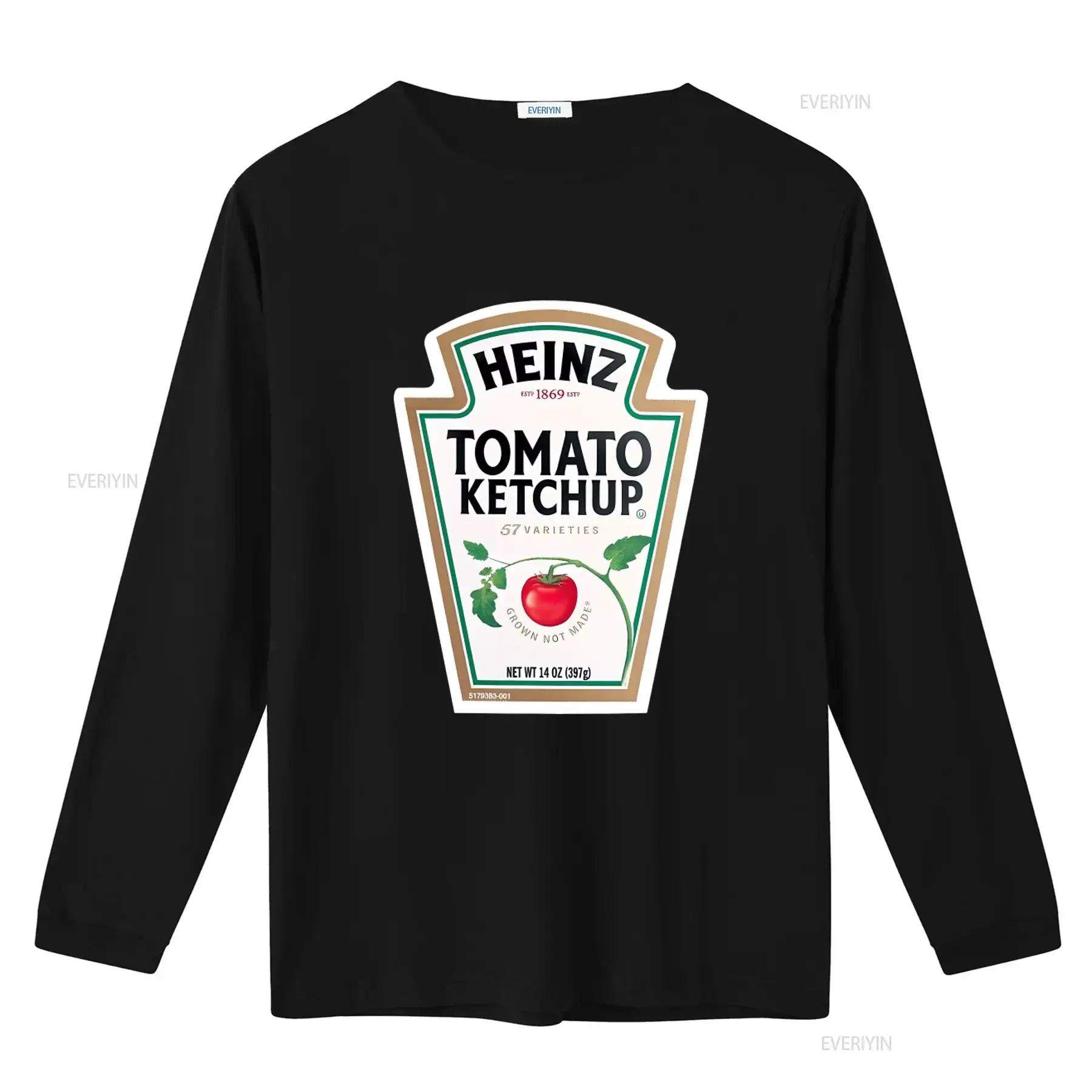 Heinz Tomato Ketchup Vintage Label Print T Shirt for Halloween Costume vintage Washed Soft Comfortable Breathable