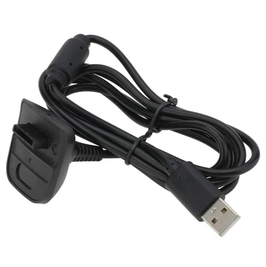 300pcs USB Charging Cable Cord 1.5m For Xbox 360 Wireless Game Controller Joystick Power Supply Charger Wire Line