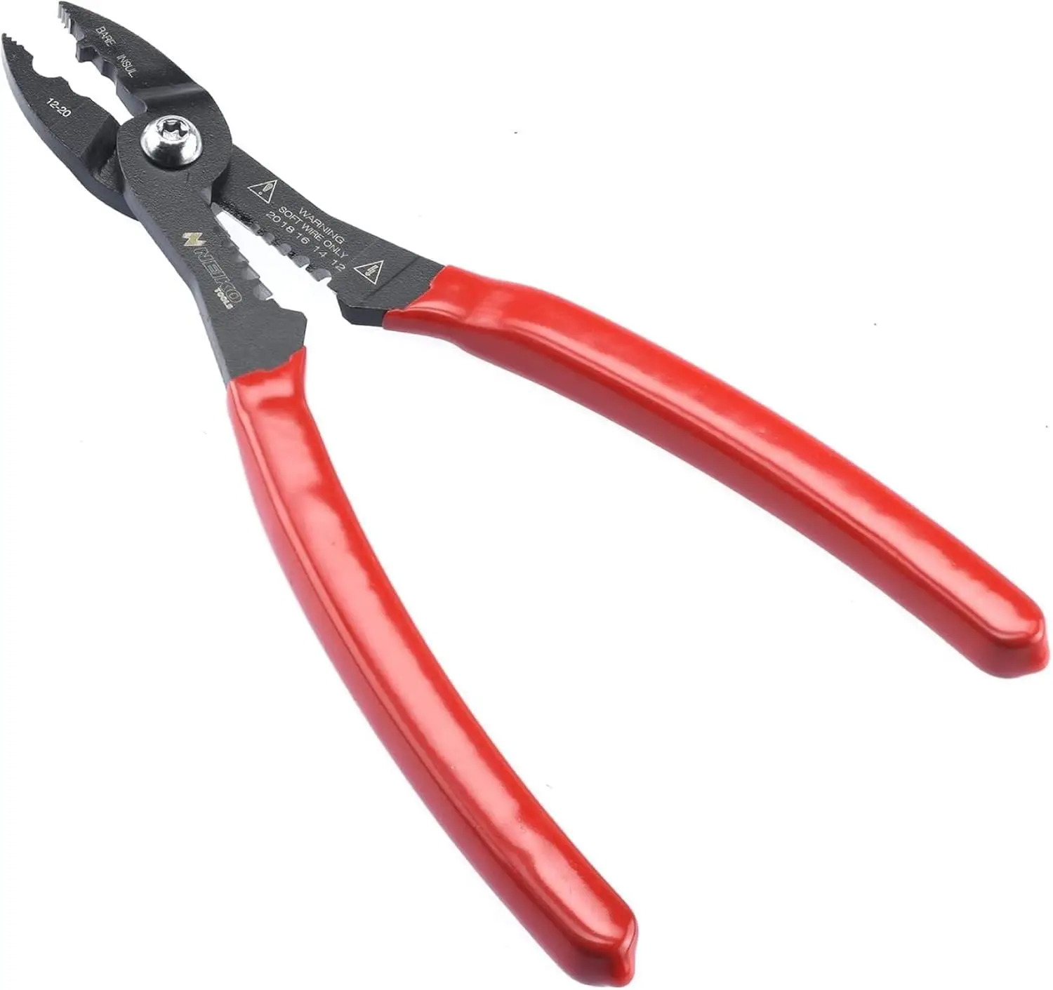 

Compact Wire Stripper 4-in-1 Multi Purpose Electricians Pliers, Wire Crimper Cutter Gripper, 12-20 AWG Electrical Stripping Tool