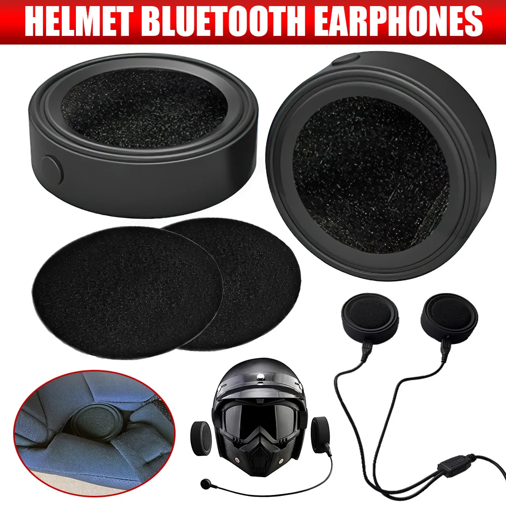 

BT17 Bluetooth Motorcycle Helmet Headset Speaker V5.0 Headset Wireless Motorbike Headphone W/Mic