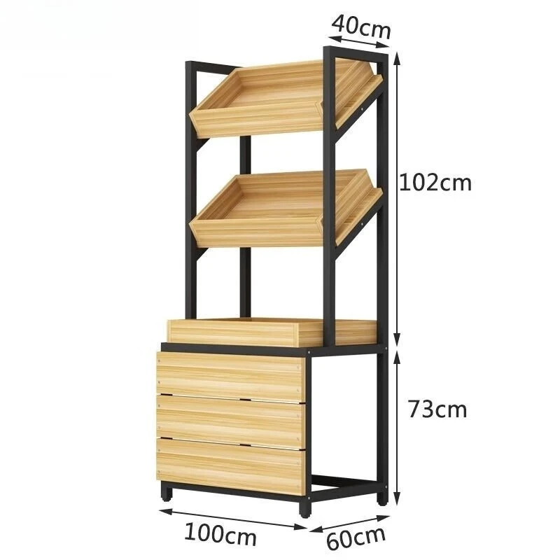 

Vegetable and fruit shelf display stand supermarket Nakajima creative multi-layer display stand