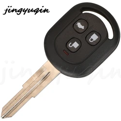 jingyuqin 3 Buttons Smart Remote Car Key Shell Cover For Buick Chevrolet With Untcut Blank Blade Replacement